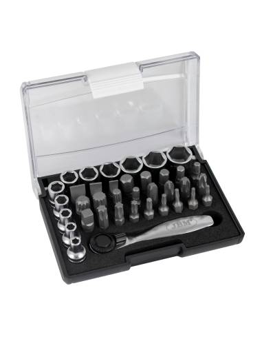 Komplet večnamenskega orodja JBM z mini ragljo 1/4" 38 delni