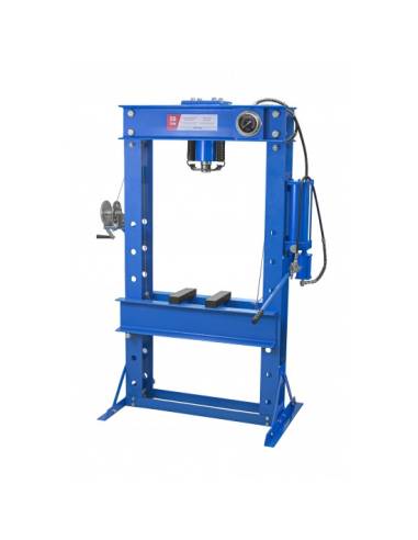 50T hidravlično-pnevmatska delavniška stiskalnica z manometrom